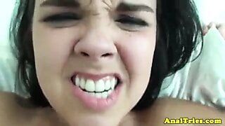 Anal sex pov style with petite teen gf