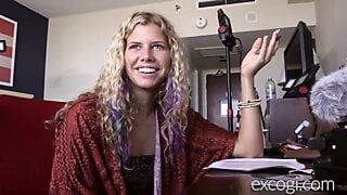 Blonde College Hippie Fucked to Orgasm and Covered in Cum