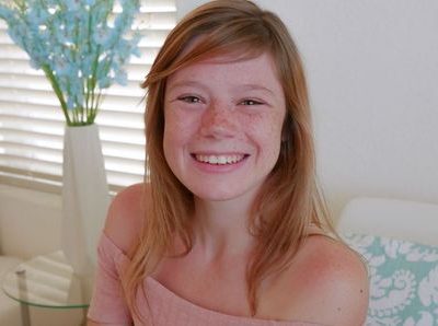 Cute Teen Redhead With Freckles Orgasms During Casting POV